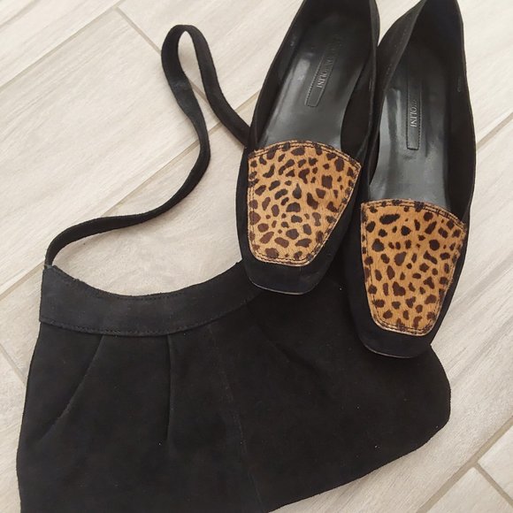 Coldwater Creek Black Suede Small Shoulder Satchel Handbag. Size 6x11 - Picture 5 of 5